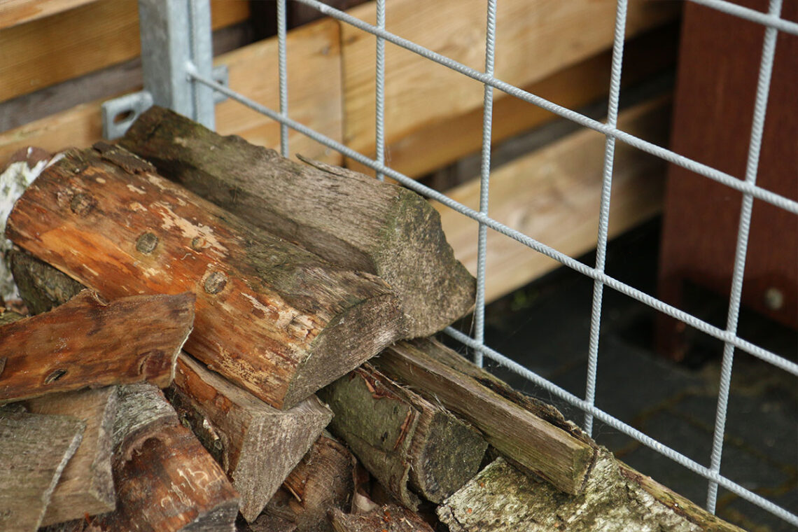 Haardhout opslag staal