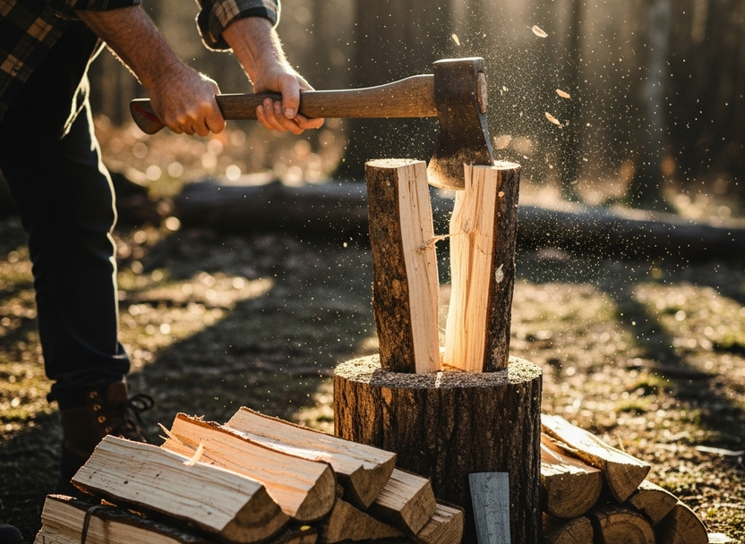 Het belang van de houtsoort bij het kloven: Welke houtsoorten zijn makkelijk of moeilijk te bewerken?