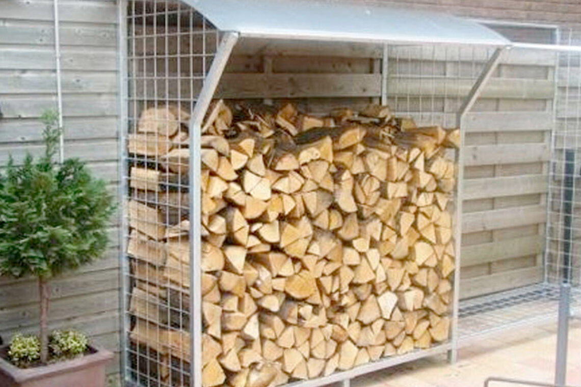 Stalen haardhoutopslag laten maken