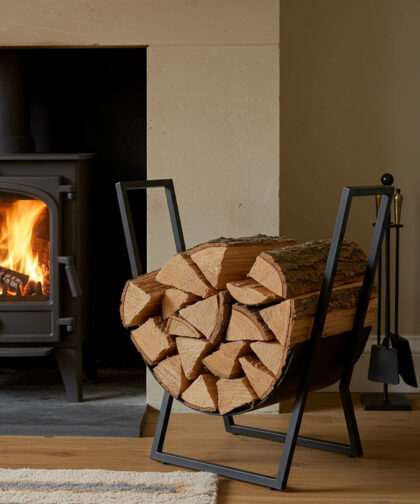 Stalen haardhout rek HH13