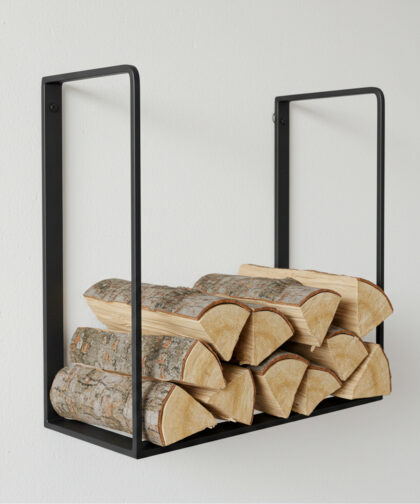 stalen haardhout wandrek HH19